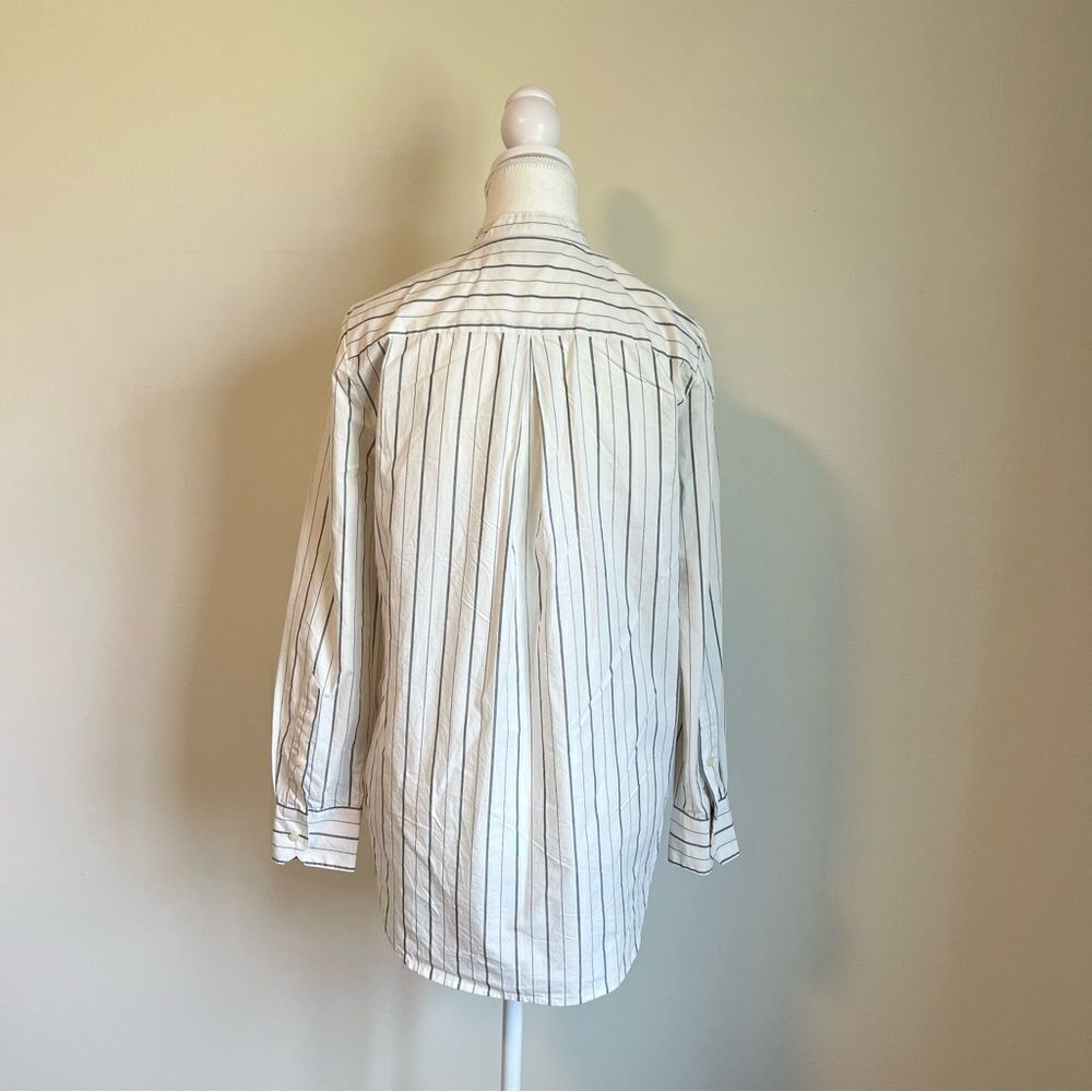 Madewell Striped The Perfect Tunic Shirt Size Small Long Sleeve - Picture 9 of 11